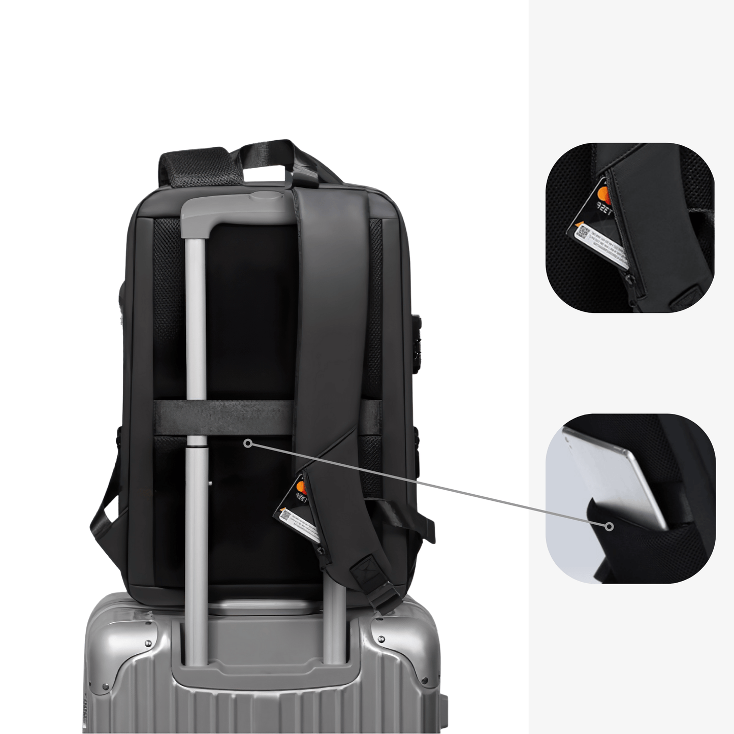 London - Sac à Dos Intelligent à Coque Rigide