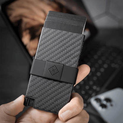 Carbon - Porte-cartes Intelligent et Sécurisé avec Blocage RFID