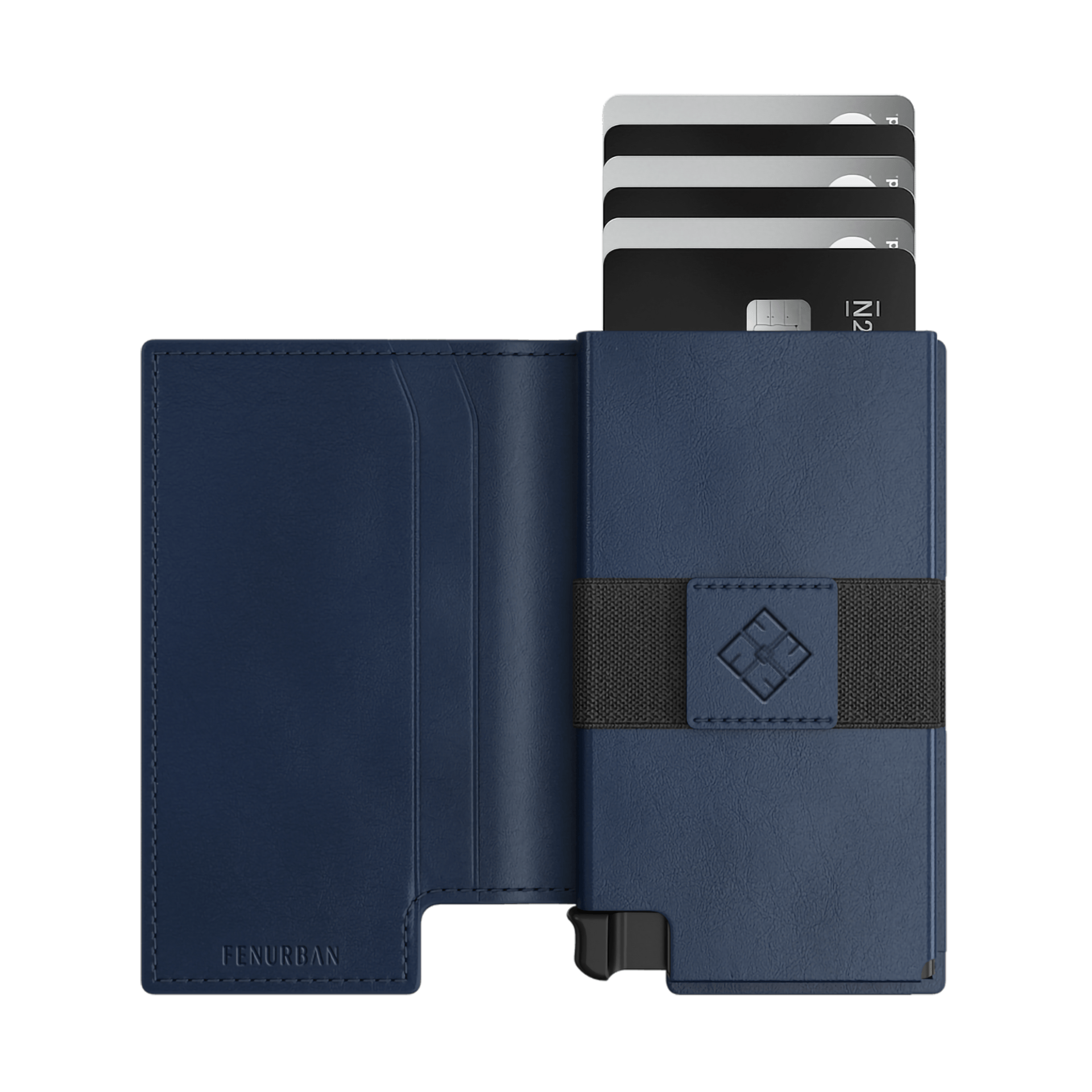 FOXHACKLE Portefeuille En Cuir Avec Porte-Cartes De Crédit Pour Homme Et Femme, Portefeuille Fin à Deux Volets Avec Blocage RFID, Poche Avant Fine, Portefeuille Minimaliste, Petit étui Pour Cartes