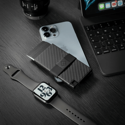 Carbon - Porte-cartes Intelligent et Sécurisé avec Blocage RFID